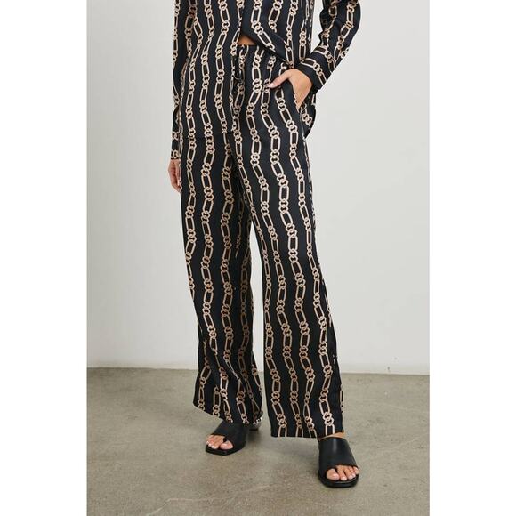 *** Not Available *** Wide Leg Pant in Black Gold - Picture 3 of 4